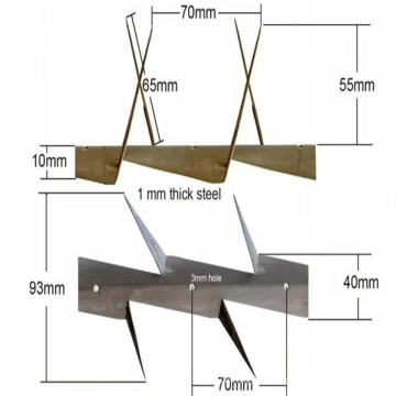 Egge Spikes, Anti-Kletterdorn, Anti-Kletterdornnagel